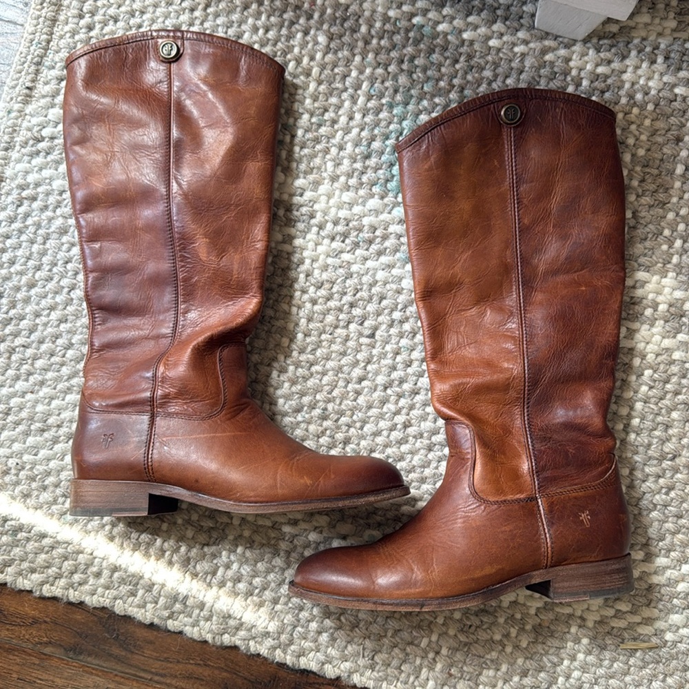 Frye Melissa Congac leather boots, size 7 - Picture 6 of 14